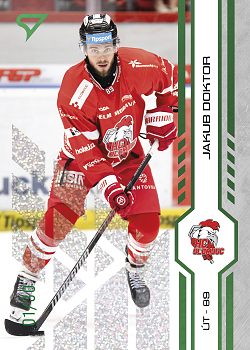 Jakub Doktor Olomouc Tipsport ELH 2024/25 SportZoo 2. serie Green Glitter /30 #329